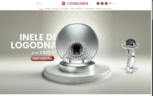 Pagina principală a site-ului charleroi.ro